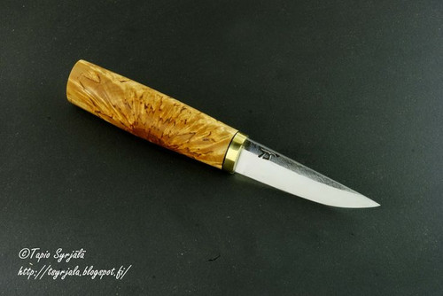 Curly Birch Handle Block, Extreme Grade, Stabilised