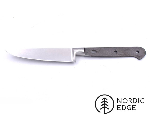 MG 100mm stainless steel chef knife blade blank side profile