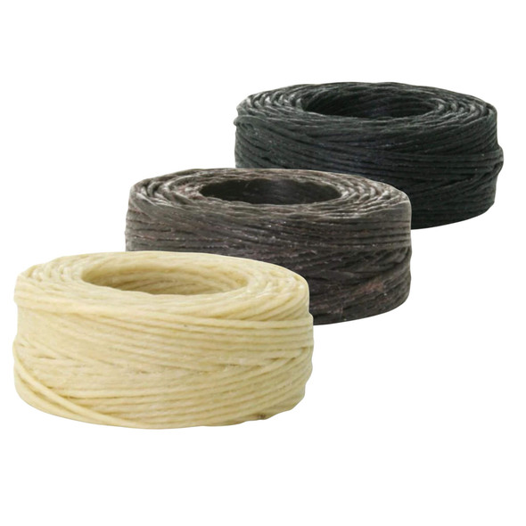 Linen thread for leather available in multiple colours