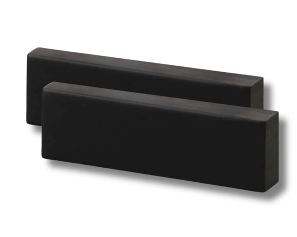 Juma black synthetic handle scales set of 2 120 x 40 x 10 mm