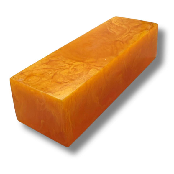 Cast resin handle block sun flares 120 x 40 x 30 mm for knife making