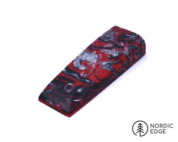 Inlace Acrylester Handle Block, Red Damascus