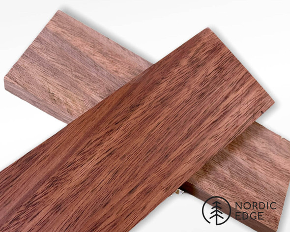 Australian Jarrah knife handle scales – set of 2 (150 × 50 × 10 mm)