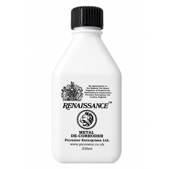 Renaissance Metal De-Corroder 250ml by Picreator – Gentle Rust Remover for Metal and Knife Blades