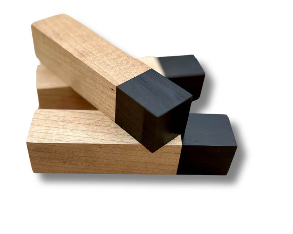Pre-milled Maple and Macassar Ebony Block Pre-milled Maple and Macassar Ebony Block