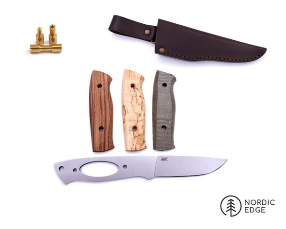 Brisa Trapper 95 Knife Kit – DIY Knife Making with Leather Sheath