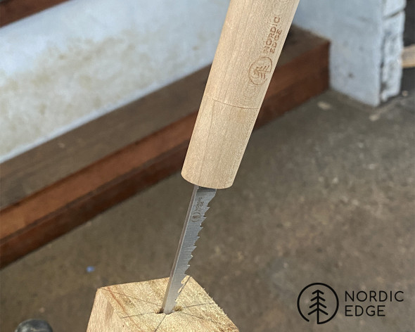 Broach - Tang Hole Saw With Maple Handle Broach - Tang Hole Saw With Maple Handle