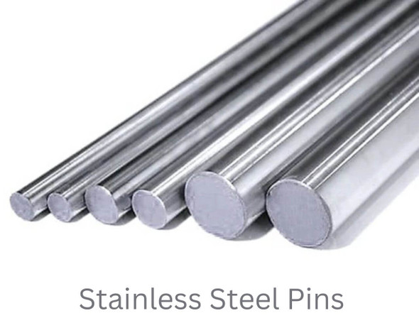 Stainless steel pin stock for knife making