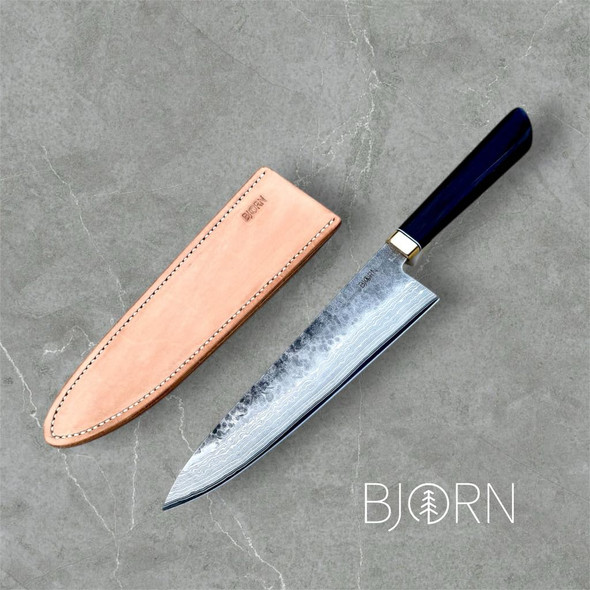 San Mai Billet: 1084  (SK5) With Damascus Cladding