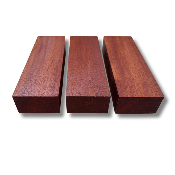 Australian Rosewood handle block 150 × 50 × 30 mm – front angle view – Nordic Edge