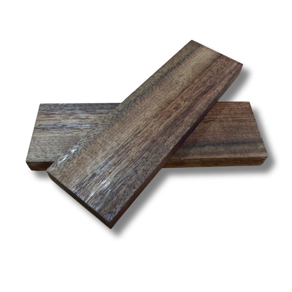 Australian Walnut knife handle scales natural grain