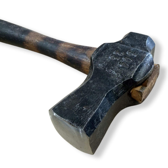 Northern Iron Forge 2.5 lb Dog's Head Hammer head showing forged steel profile