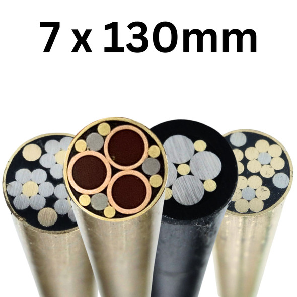 Mosaic pins 7 mm Decorative Knife Handle Pin 130 mm