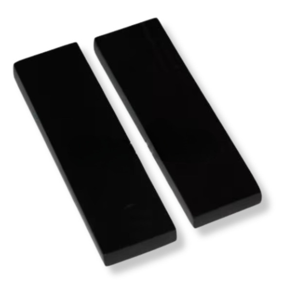 Buffalo Horn Handle Scales – Polished, 120 x 40 x 10 mm pair for custom knife handles