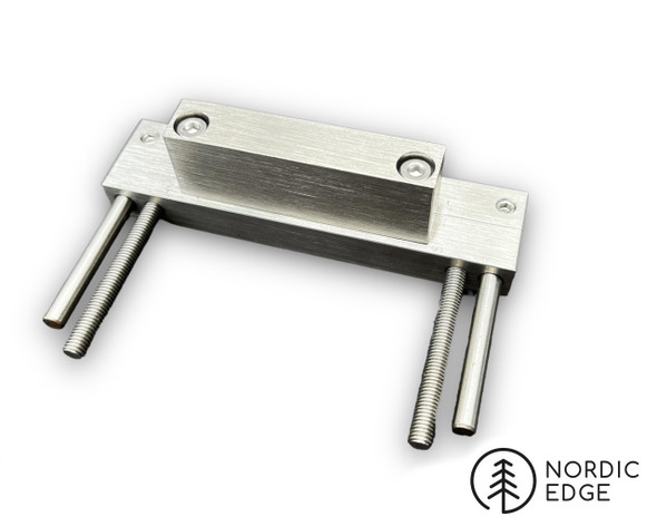 File Guide not included, Illustrative purpose only to show how the Bench Vice attachment a fixes to the file guide. File Guide not included, Illustrative purpose only to show how the Bench Vice attachment a fixes to the file guide.