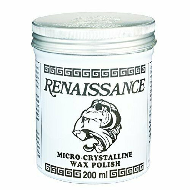 Renaissance Wax 200 ml Micro-Crystalline Polish Tin – Protects Metal, Wood, Leather & Antiques