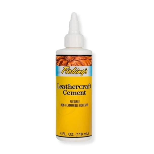 Fiebing's Leathercraft Cement 118ml (4oz) non-toxic water-based leather adhesive for knife sheaths and leatherworking