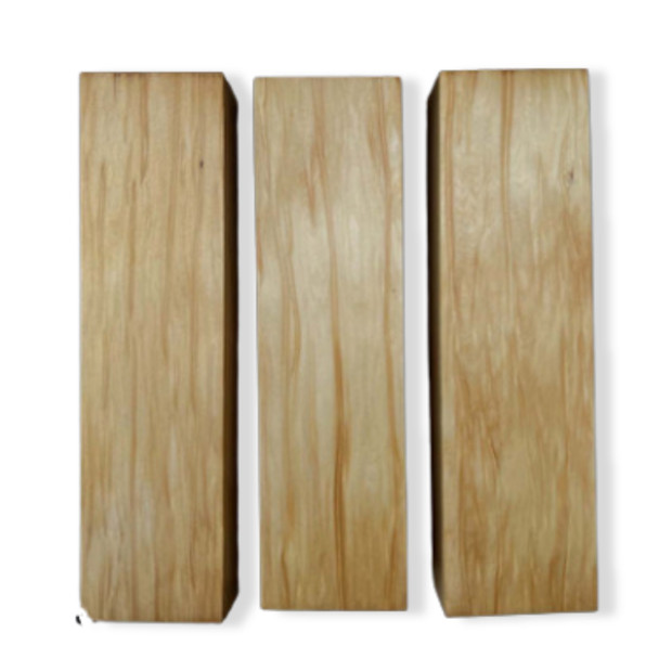 Huon Pine handle block – 150 × 50 × 30mm (front view)