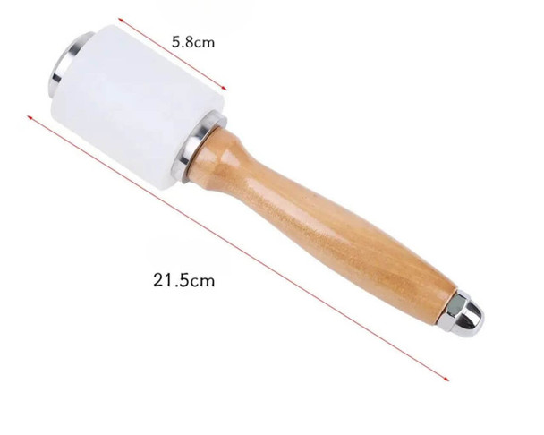Nylon mallet for leatherworking, knife sheath making, punching, stamping and setting rivets