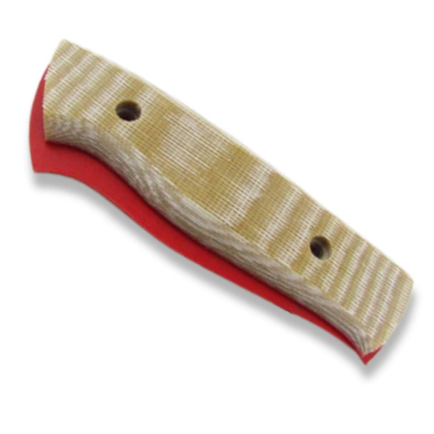 Brisa Handle Scales in Coyote Brown Canvas Micarta – set of 2, pre-milled and pre-drilled for knife making Brisa Handle Scales in Coyote Brown Canvas Micarta – set of 2, pre-milled and pre-drilled for knife making