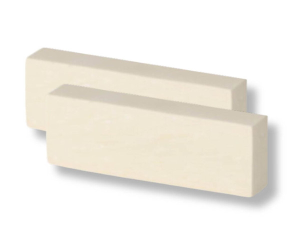 Elforyn ivory-grained synthetic ivory handle scales set of 2 120 x 40 x 10 mm