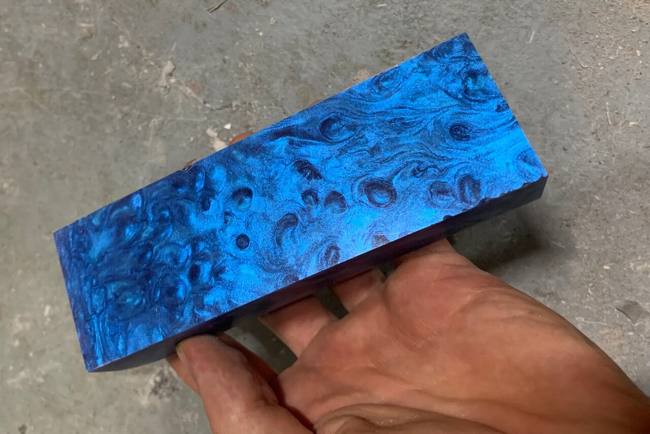 Making Cast Resin Fish Scale Knife Handles