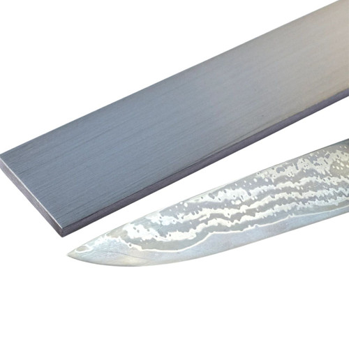 Cladding Billets AUS-10 San Mai Billet with Stainless Damascus Cladding – 3 x 50 x 600 mm