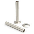 Brushed Satin Nickel 130mm Pipe Shroud (pair)