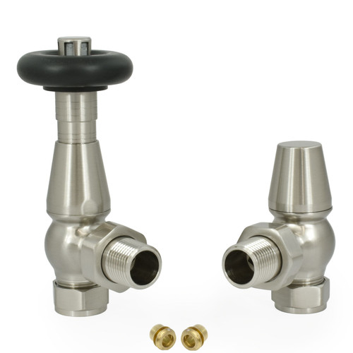 JOR-AG-SN-10 - Jordan Thermostatic Radiator Valve - Brushed Satin Nickel (TRV) 10mm
