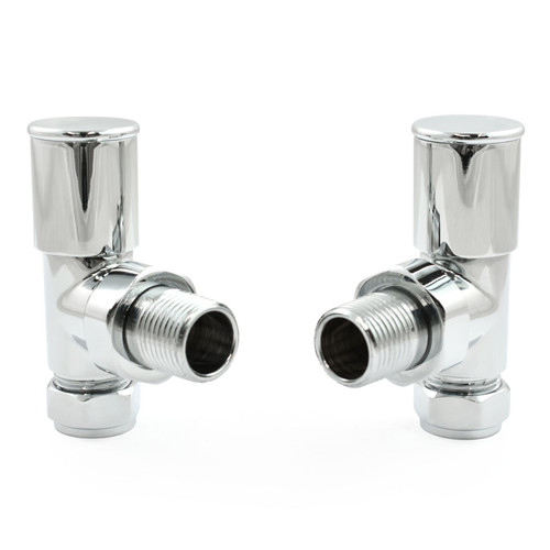 NIXIE-AG-C - Nixie Angled Chrome Radiator Valves (Pair)