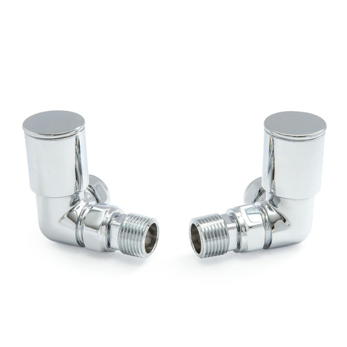 NIXIE-CR-C - Nixie Corner Chrome Radiator Valves (Pair)