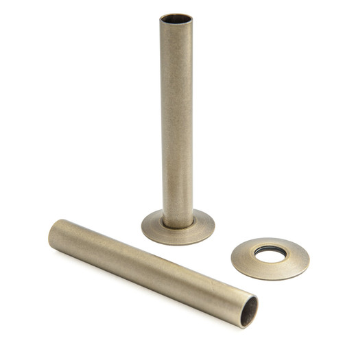 PS-130-OEB - Old English Brass 130mm Pipe Shroud (pair)