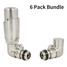 CASCA-CR-6-SN-ALT00 - Cascade Modern Corner Thermostatic Radiator Valve (TRV) - Brushed Satin Nickel (x6) CASCA-CR-6-SN-ALT00 - Cascade Modern Corner Thermostatic Radiator Valve (TRV) - Brushed Satin Nickel (x6)
