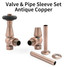 JOR-AG-PS-AC-ALT00 - Jordan Thermostatic Valve and Pipe Sleeve Kit - Antique Copper JOR-AG-PS-AC-ALT00 - Jordan Thermostatic Valve and Pipe Sleeve Kit - Antique Copper