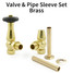JOR-AG-PS-B-ALT00 - Jordan Thermostatic Valve and Pipe Sleeve Kit - Brass JOR-AG-PS-B-ALT00 - Jordan Thermostatic Valve and Pipe Sleeve Kit - Brass