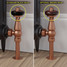 SHA-AG-BC-BROWN-HEAD-COMP - Shannon Traditional Thermostatic Radiator Valve - Brushed Copper (Angled TRV) SHA-AG-BC-BROWN-HEAD-COMP - Shannon Traditional Thermostatic Radiator Valve - Brushed Copper (Angled TRV)