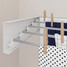 HF-RACK-700-W-SCANDI-CU00 - Glide Foldable Wall Mounted Clothes Rack 700mm - White HF-RACK-700-W-SCANDI-CU00 - Glide Foldable Wall Mounted Clothes Rack 700mm - White