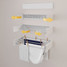HF-RACK-700-W-SCANDI-OPEN-STEPS - Glide Foldable Wall Mounted Clothes Rack 700mm - White HF-RACK-700-W-SCANDI-OPEN-STEPS - Glide Foldable Wall Mounted Clothes Rack 700mm - White