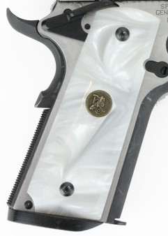 PACHMAYR GRIPS 1911 FULL SIZE - WHITE PEARL SMOOTH