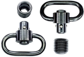GROVTEC HD PUSH BUTTON SWIVEL - SET BLACK 1 1/4" 2 PACK