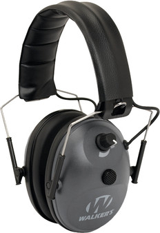 WALKERS MUFF ELECTRONIC 1-MIC - 4X ENHANCEMENT 22dB GREY