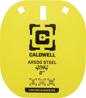 CALDWELL AR500 8" STEEL TARGET - YELLOW