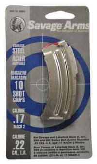 SAVAGE MAGAZINE MKII SERIES - .22LR/.17HM2 10RD STAINLESS