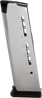 WILSON MAGAZINE ELITE TACTICAL - 45ACP 8RD W/ETM PAD STAINLESS