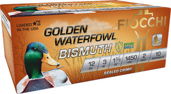 FIOCCHI GOLDEN BISMUTH 12GA 3" - 1-3/8OZ #2 1450FPS 10RD 10BX/C