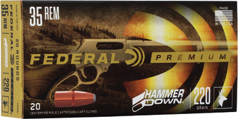FEDERAL HAMMER DOWN 35 REM - 220GR JSP 20RD 10BX/CS !
