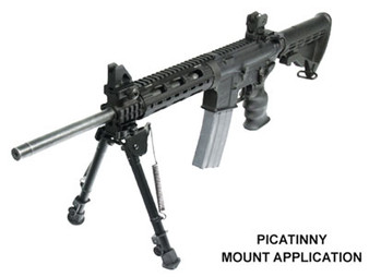 UTG BIPOD TACTICAL OP 8-12.4" - PICATINNY MOUNT W/STUDADAPTER
