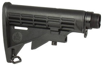 UTG STOCK ASSEMBLY AR-15 BLACK - 6 POSITION MIL-SPEC
