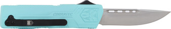 COBRATEC LIGHTWEIGHT OTF - MINT BLUE 3.25" DROP POINT