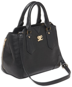 BULLDOG CONCEALED CARRY PURSE - SATCHEL BLACK W/BLACK TRIM